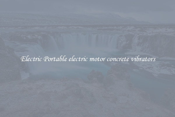 Electric Portable electric motor concrete vibrators