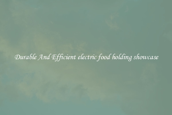 Durable And Efficient electric food holding showcase