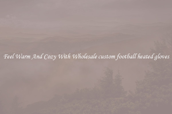 Feel Warm And Cozy With Wholesale custom football heated gloves