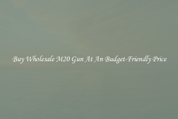 Buy Wholesale M20 Gun At An Budget-Friendly Price