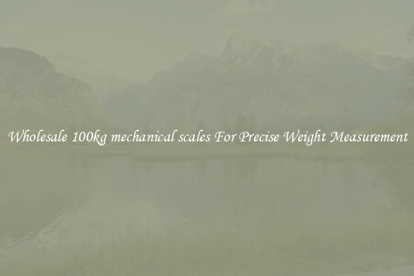 Wholesale 100kg mechanical scales For Precise Weight Measurement