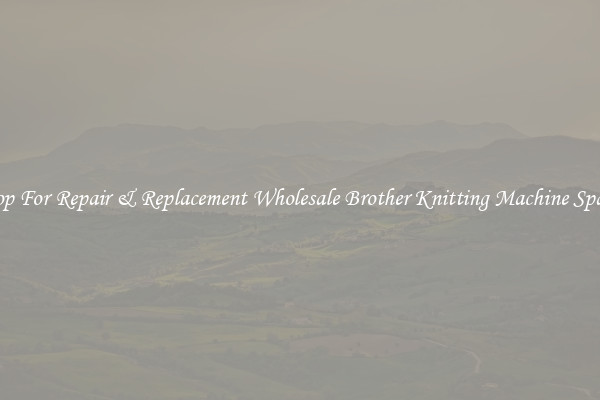 Shop For Repair & Replacement Wholesale Brother Knitting Machine Spares