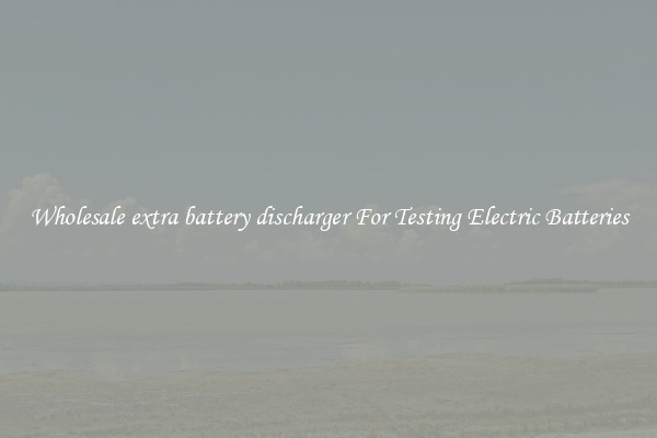 Wholesale extra battery discharger For Testing Electric Batteries